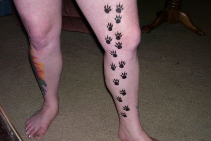 Temporary Paw Tattoo Design
